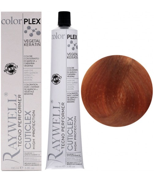 Raywell Colorplex 8.4 Vegetal Keratin – Ammonia-Free Light Copper Blonde Hair Dye
