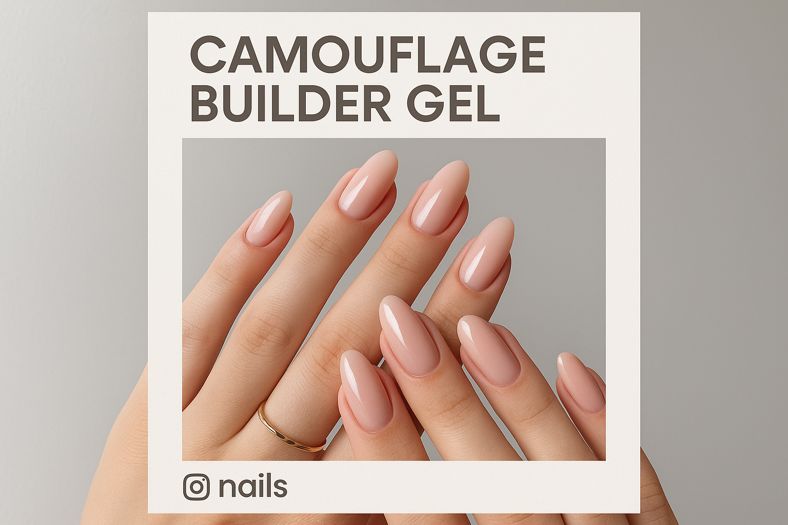 RobyNail Camouflage Builder Gel – Professional Natural Coverage & Strength
