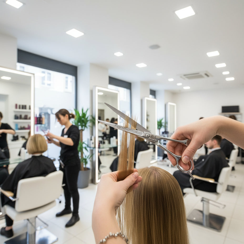 Kiepe 277 Coiffeur Line Scissor - 5/5.5/6" - with serration for barbers now available from salonservdirect