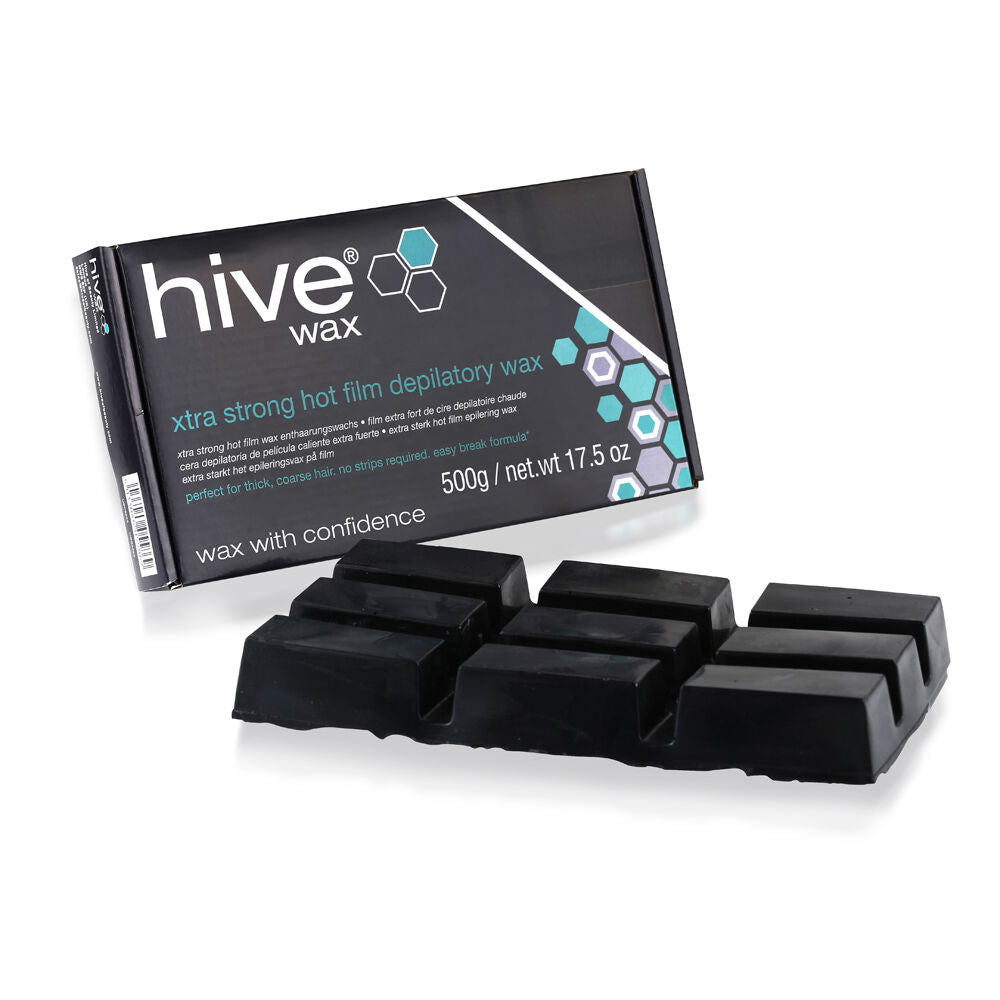 Hive of Beauty Xtra Strong Hot Film Wax 500g (Trade Price) - Tulipa Hair & Beauty 