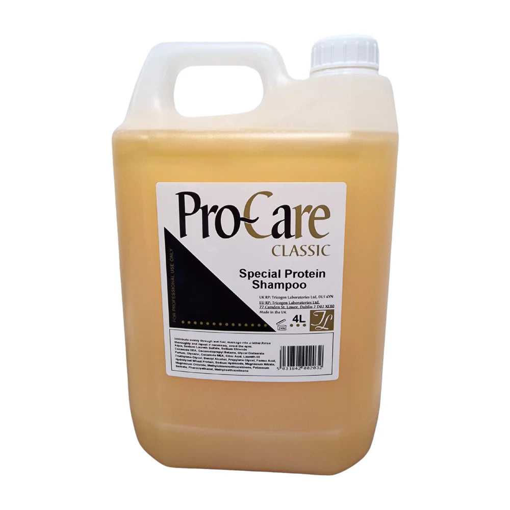 Salon quality Protein Shampoo, low pH balanced.