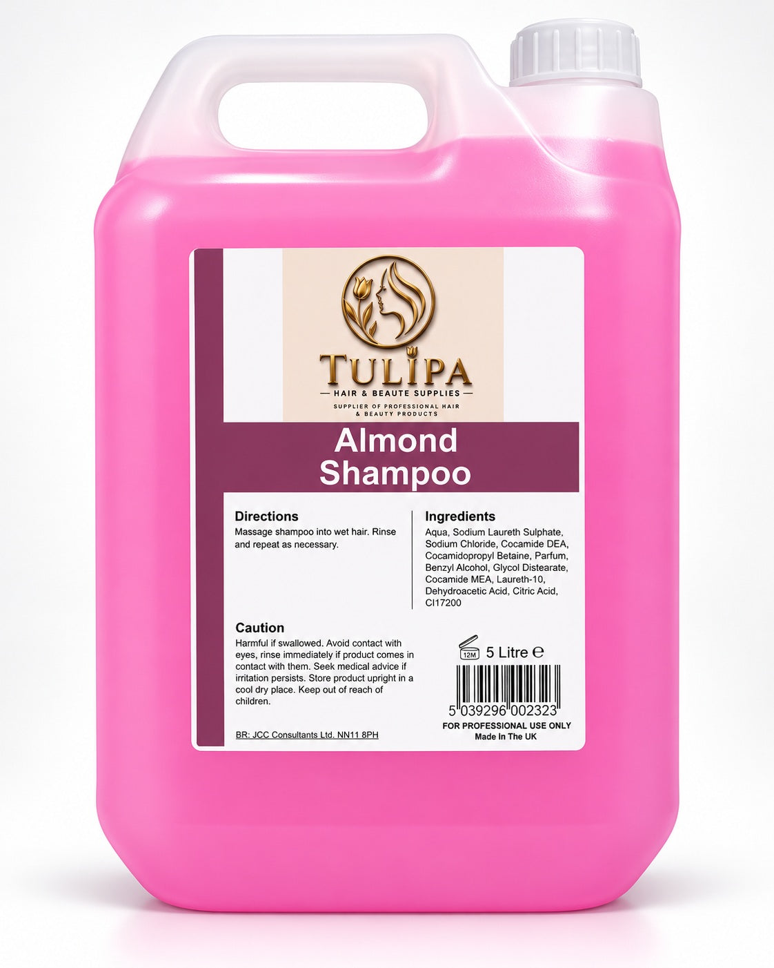 Tulipa Almond Shampoo 5 Litre professional salon hair shampoo