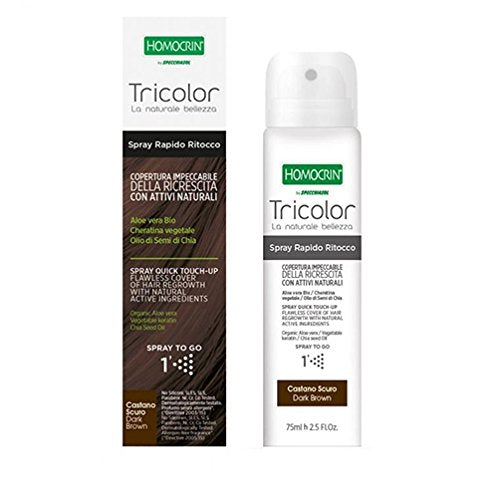 Tricolor Instant hair root concealer - Black/Brown/Light Brown - 75ml - Tulipa Hair & Beauty 