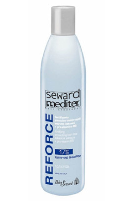 Bottle of Seward Mediter Fortifying Shampoo 5/S – Strengthening shampoo for weak and fragile hair.