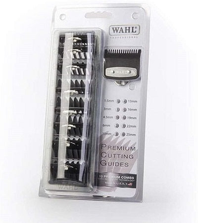 Wahl Premium Cutting Guides for Clippers with metal back - Tulipa Hair & Beauty 