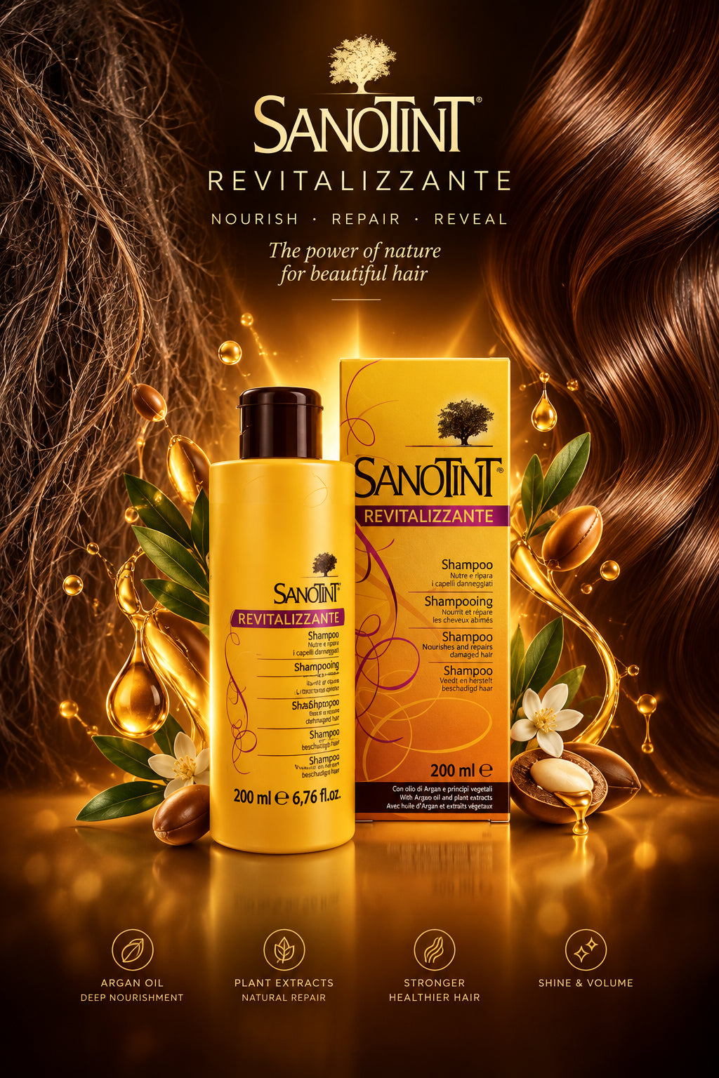 Sanotint Revitalizing Shampoo for dry damaged hair - Tulipa Hair & Beauty 